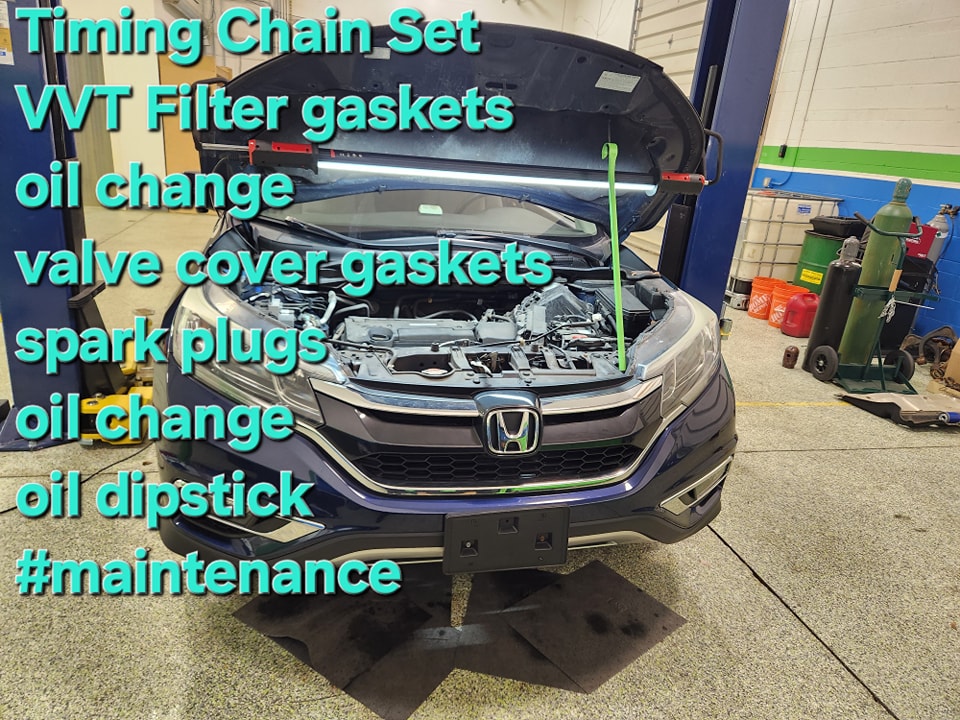 Timing chain, VVT filter gaskets, spark plug, oil change  at Winston's Complete Auto Care in Cuyahoga Falls, Ohio