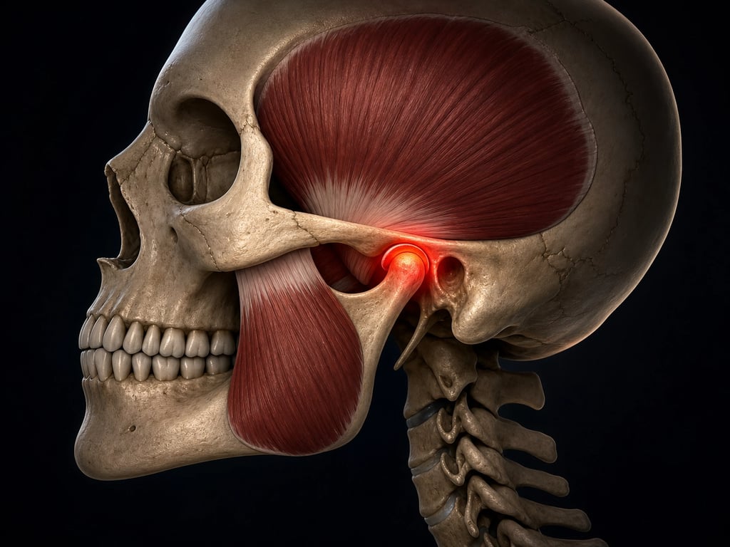 an image of the temporomandibular joint (TMJ, as Dr. Andrew is a specialist in treating this