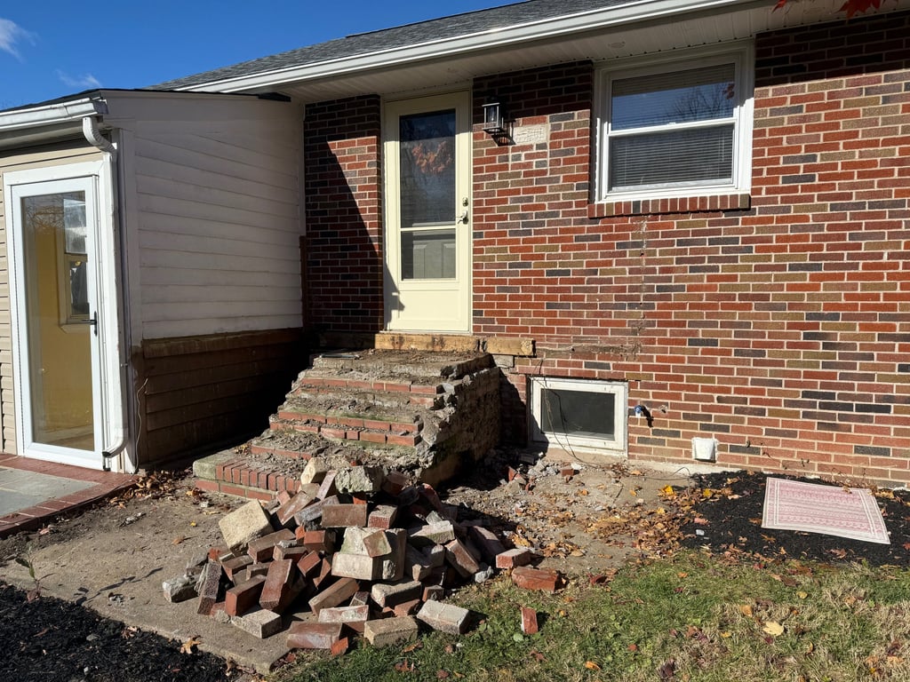 Concrete and brick removal in Norristown, PA.