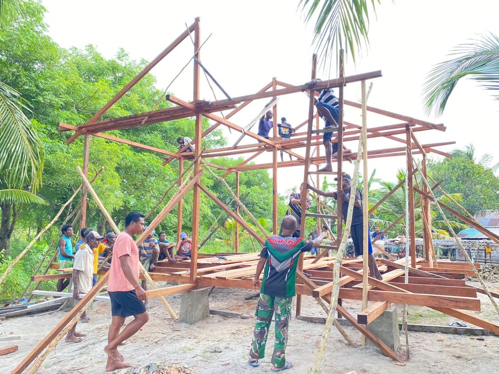 Pembangunan Kerangka Rumah