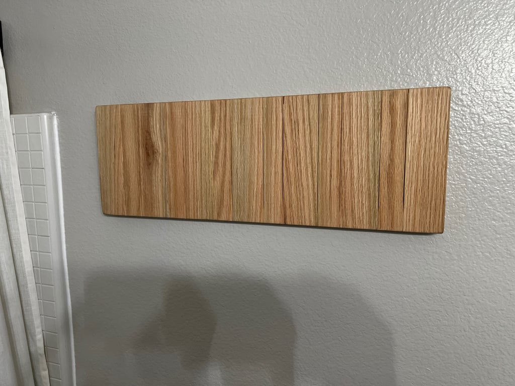 flip down towel rack closed