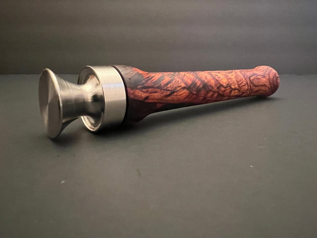 Stunning Cocobolo bottle opener with stainless steel hardware