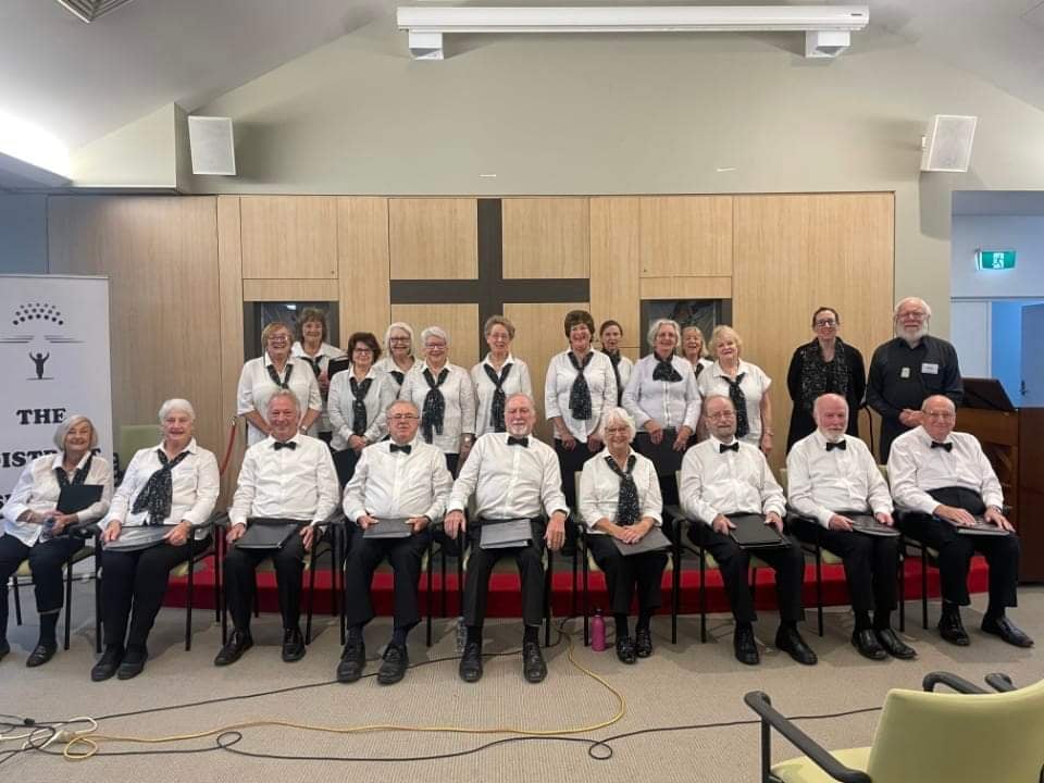 The District Singers performing at aged care facility