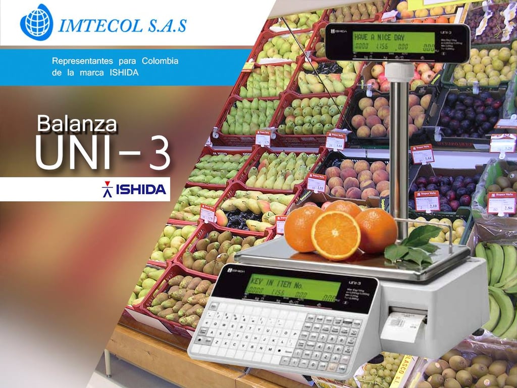 Balanza, etiquetadora MARCA SIHIDA modelo UNI-3