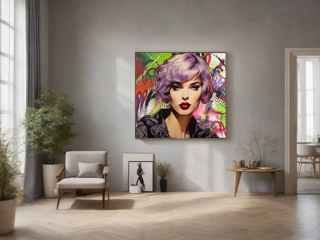 Retratos únicos: Rostos personalizados em quadros, elevando o estilo do ambiente.