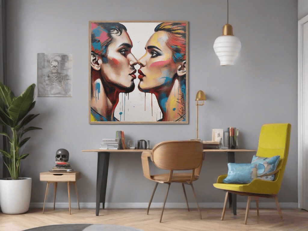 Rostos familiares em quadros, tornando cada ambiente uma galeria de afeto e conexão.