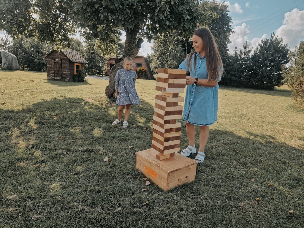 XXL Jenga žaidimas nuomai Klaipėdoje