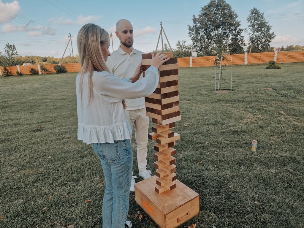 XXL Jenga žaidimas nuomai Klaipėdoje