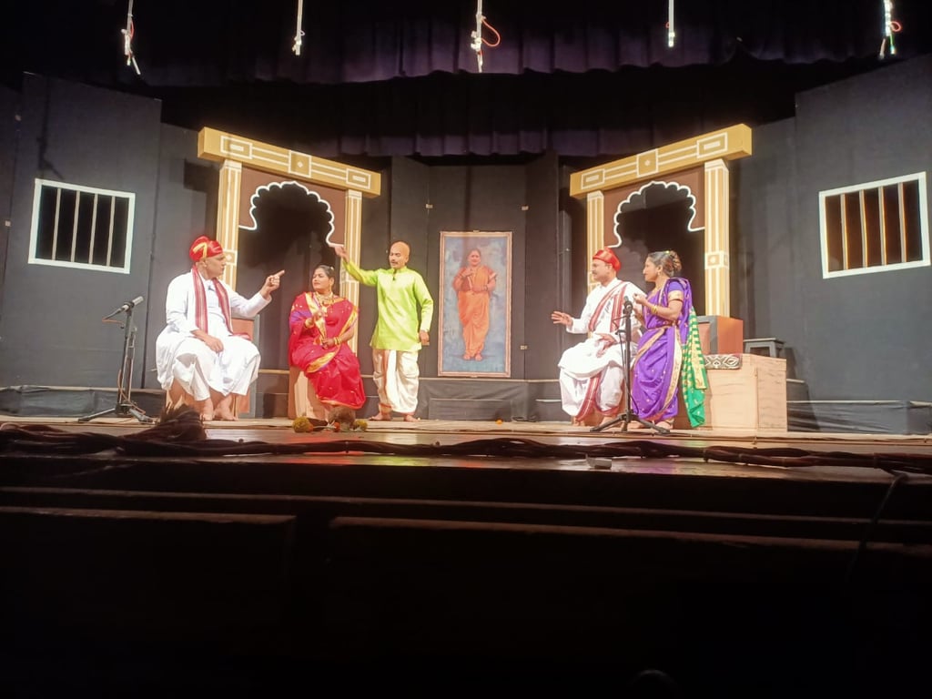 Glimps of "Sangeet Double Life" performed at Maharastra State Sangeet Natya Spardha