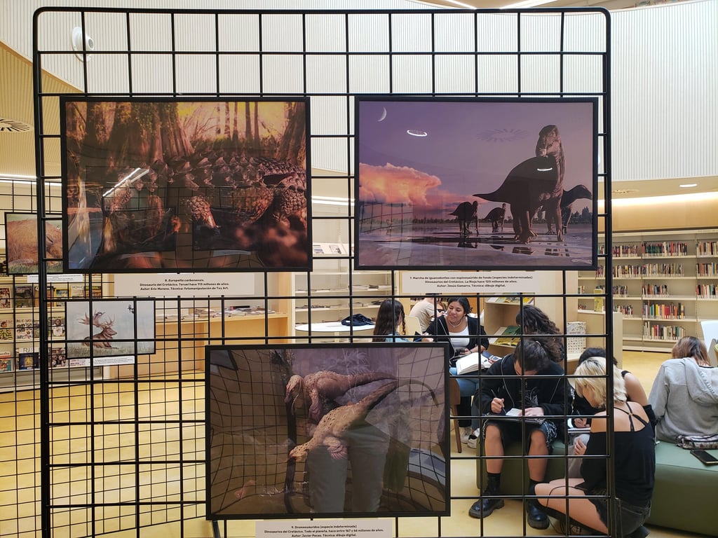 Exposición paleoarte. Dinosaurios.