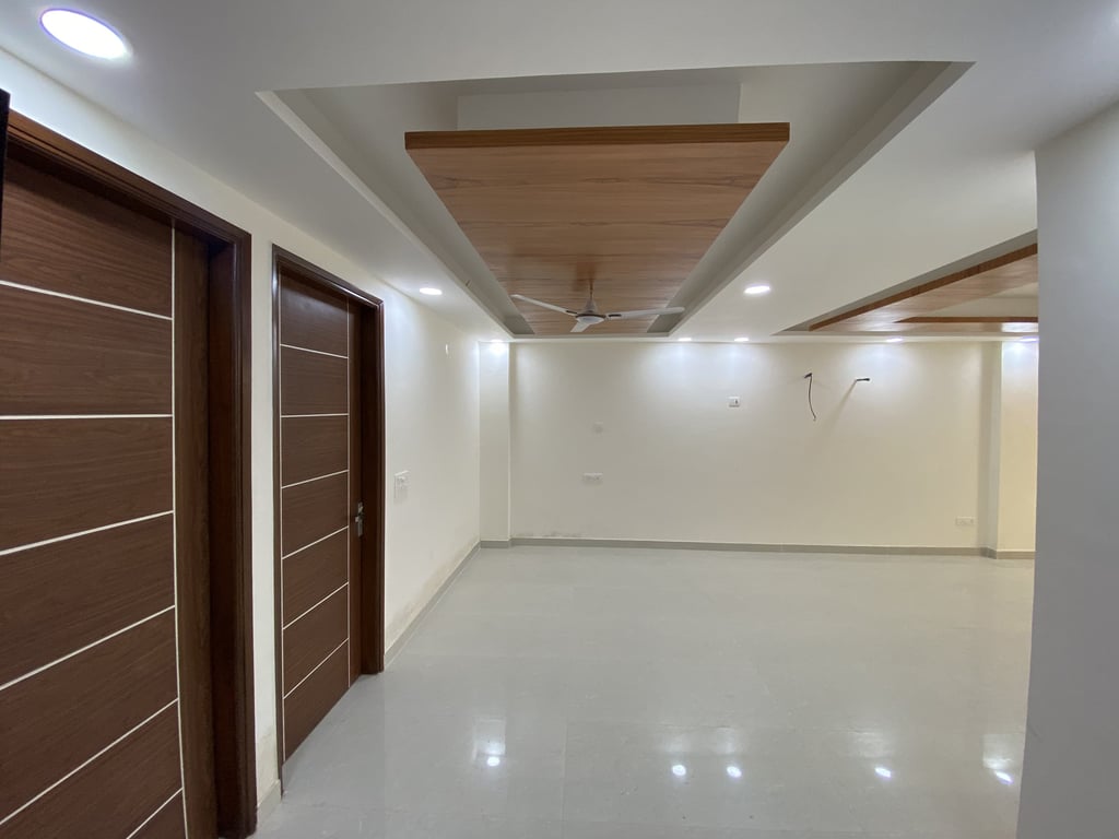 Corner 3 BHK flat for sale in Chattarpur with multiple balconies