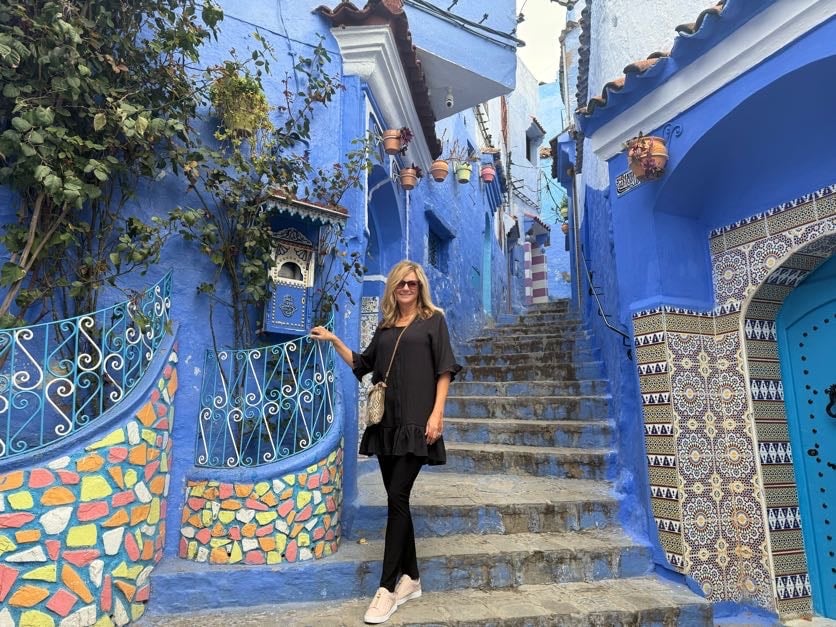 USA Morocco tours blue city Chefchaouin hiking the mountains in Morocco 