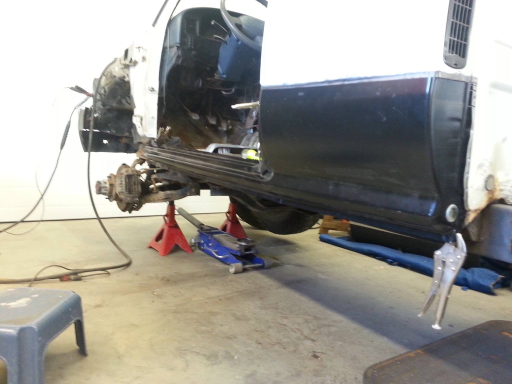 Toyota Pickup Rocker Replacement. Automotive Restoration Okotoks.