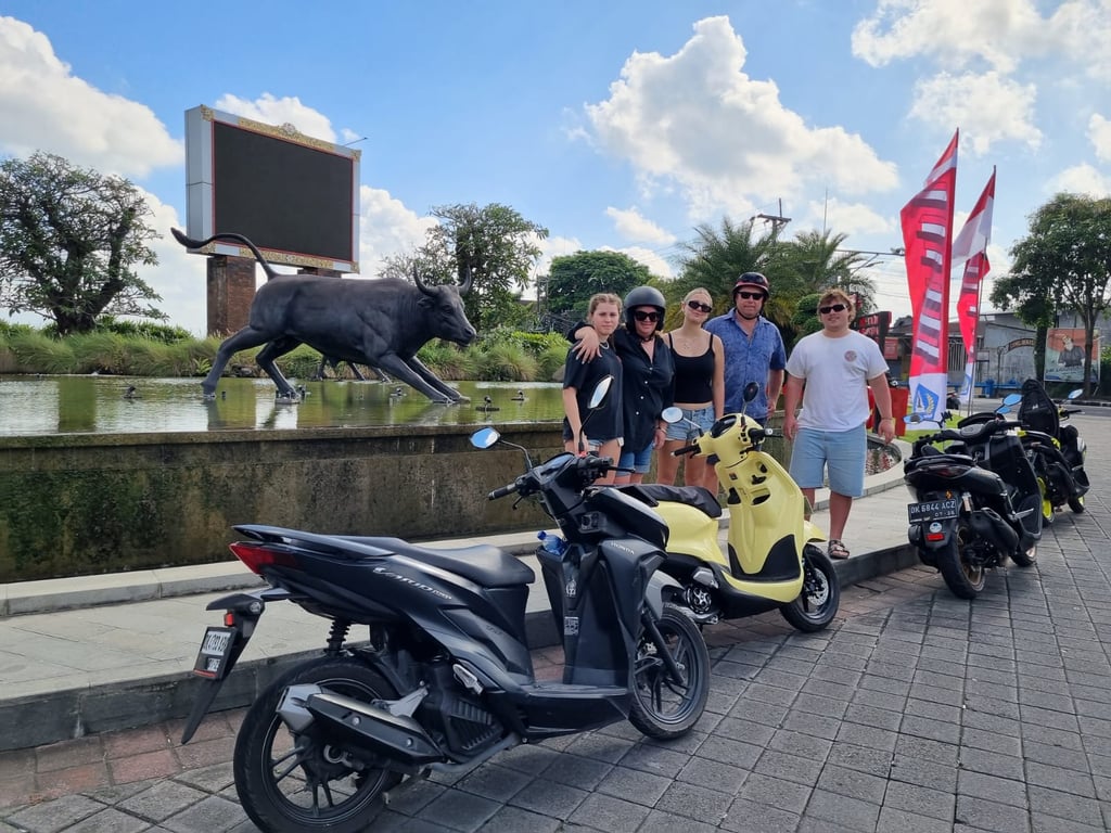 explore Bali on a scooter