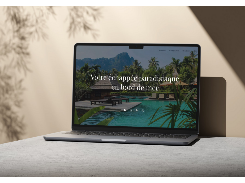 Présentation d'un site Web avec un Mac