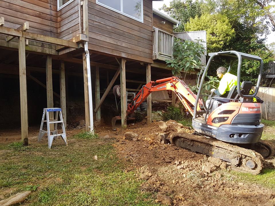 Earthworks for house extension - Qualitas Builders