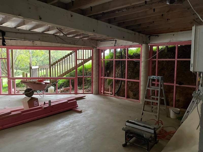 Matakana basement extension CHR Builders before