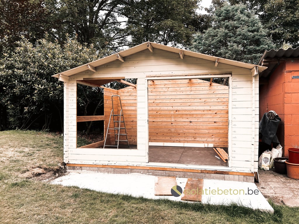 fundering tuinhuis schuimbeton