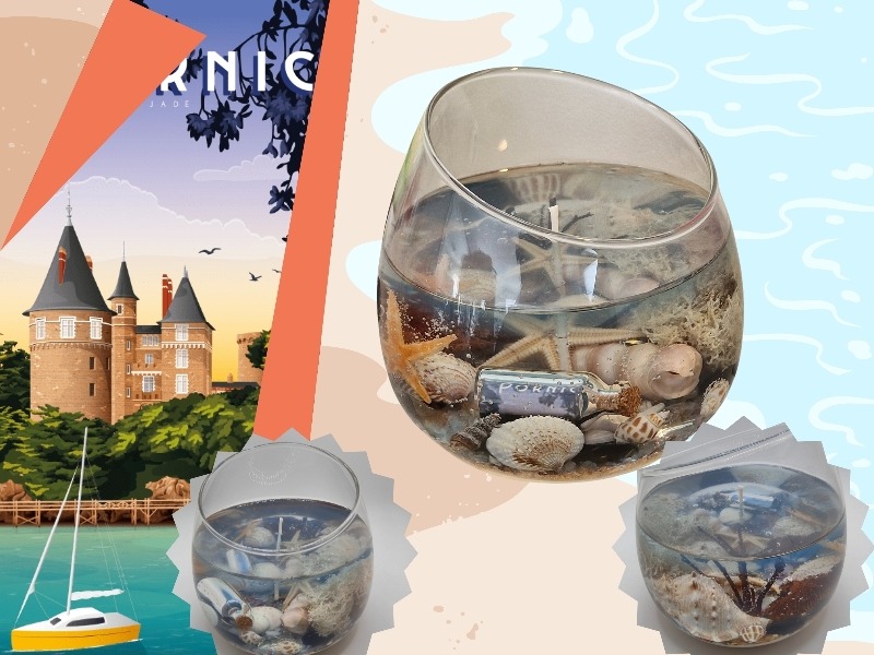 Pornic Jade Coast fancy candle