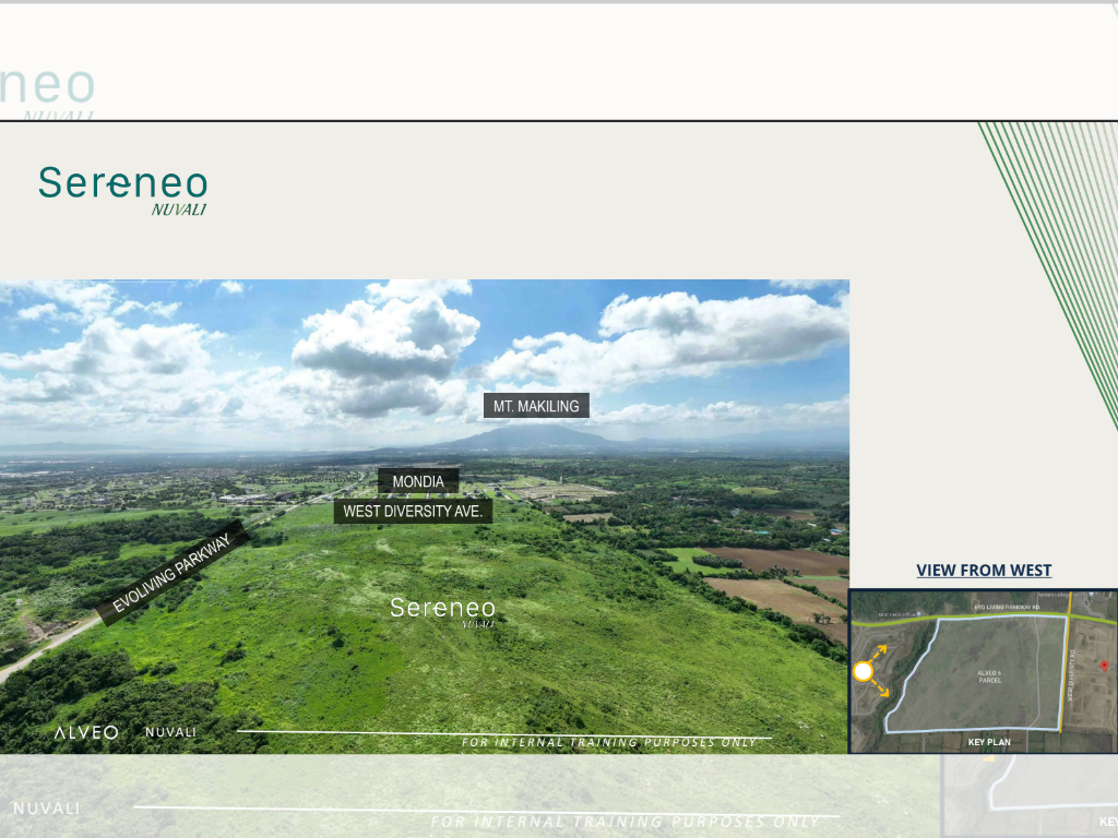 Sereneo Nuvali arrival and drop off area inside Alveo residential community in Laguna