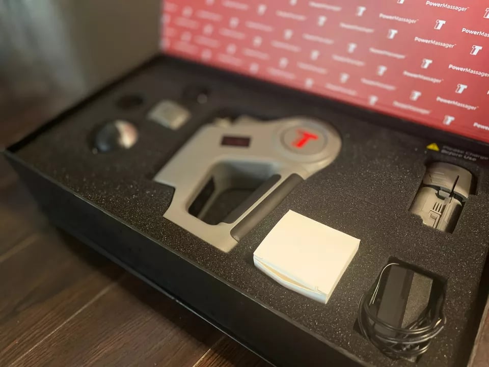 Muscle gun massager for high-intensity muscle care