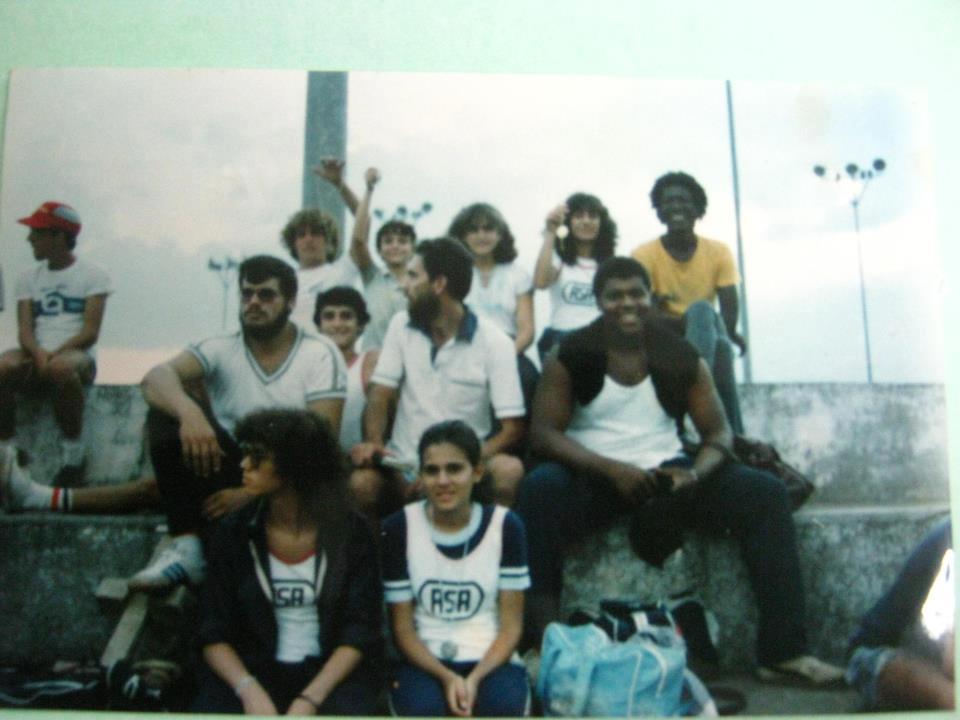 Grupo de atletas do atletismo nos anos 90 em São Bernardo do Campo pela ASA São Bernardo