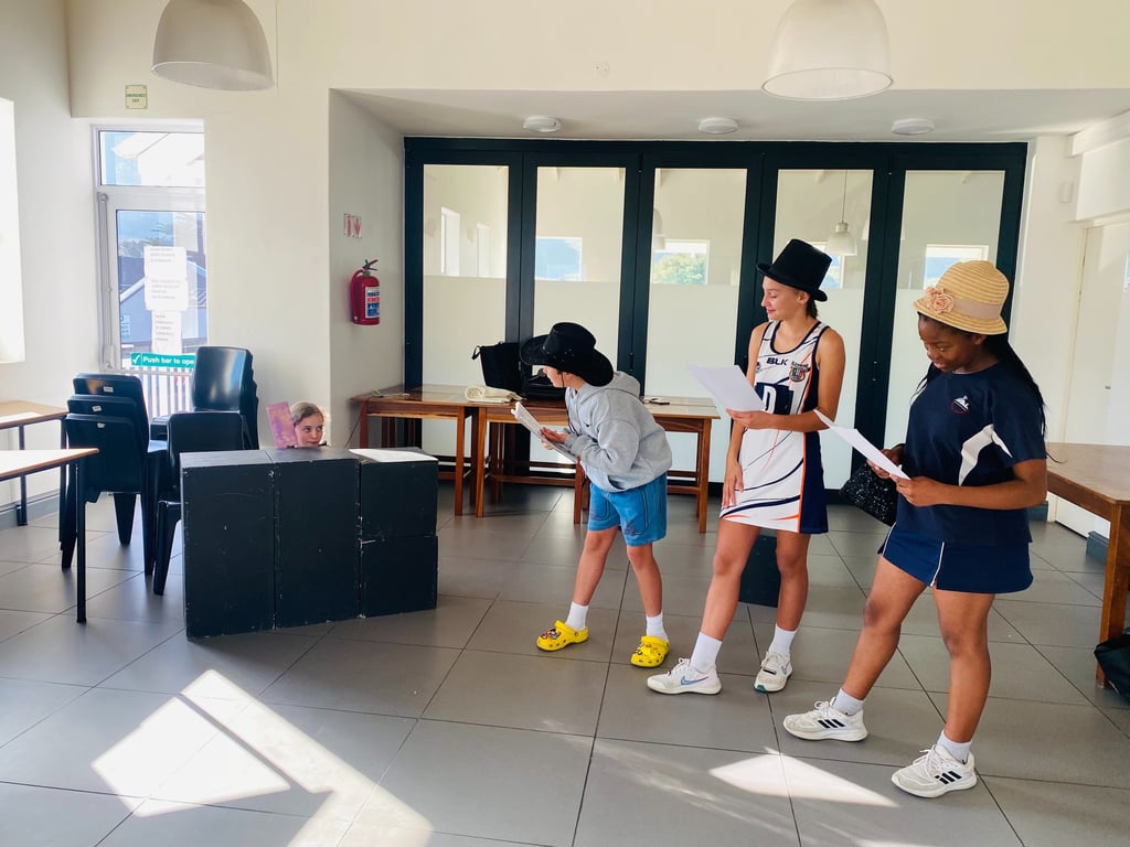 Children performing in drama
