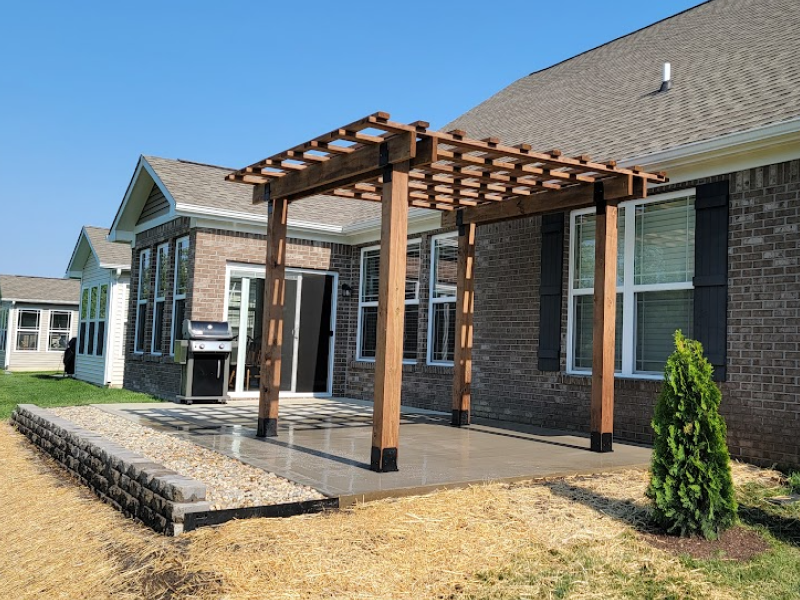 Custom paver patio and pergola install