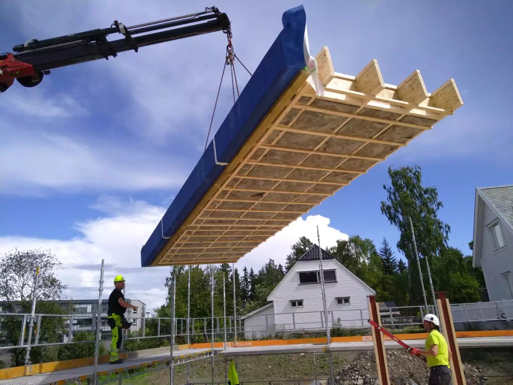 Prefabricated timber frame construction