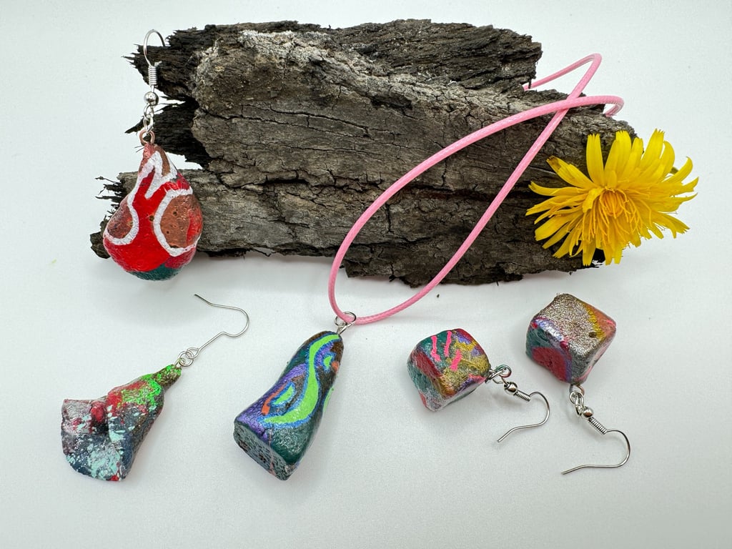 handmade jewelry made from coffee