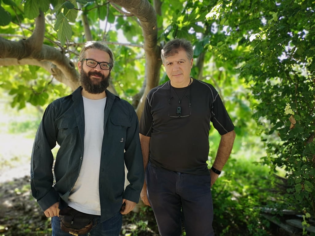 Medical herbalist Emmanuil Manos (left) and Dr Christodoulos Vilaras (right), founder & CEO of Moly