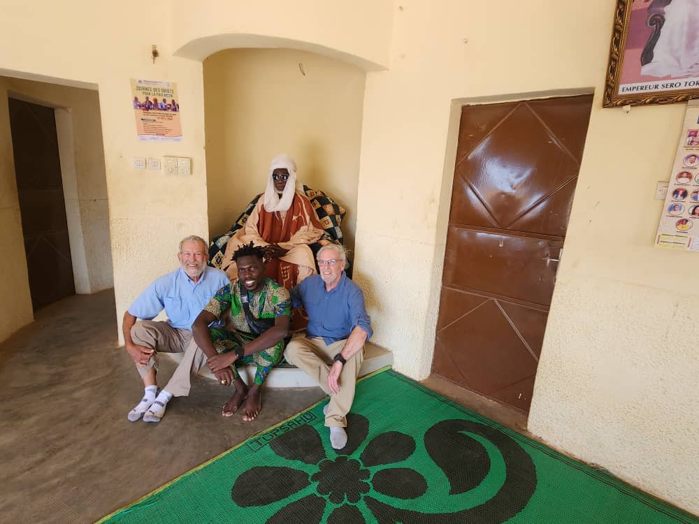 American Tourists Visiting A Paramount King in Ivory Coast