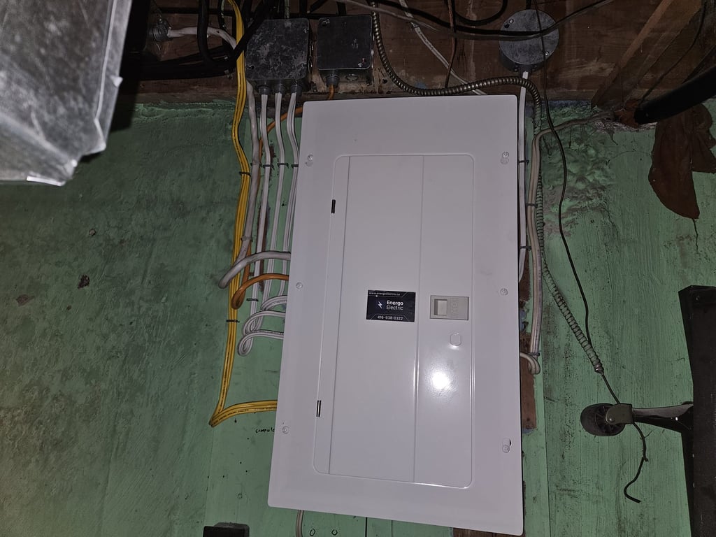 200 amp panel upgrade in Etobicoke by Energo Electric