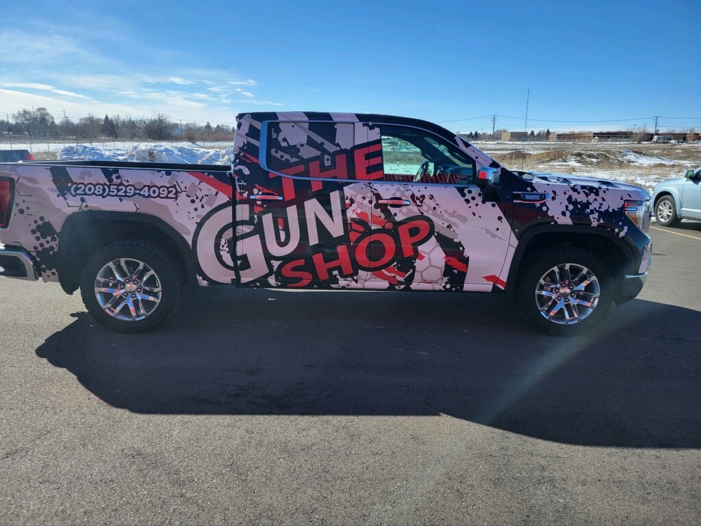 Vehicle Wrap—The Gun Shop