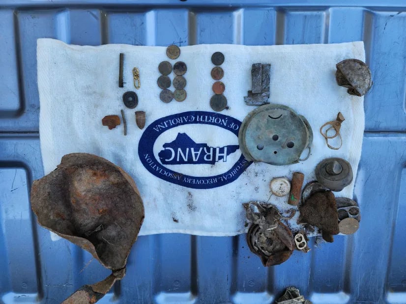 numerous finds from the battle of plymouth,nc