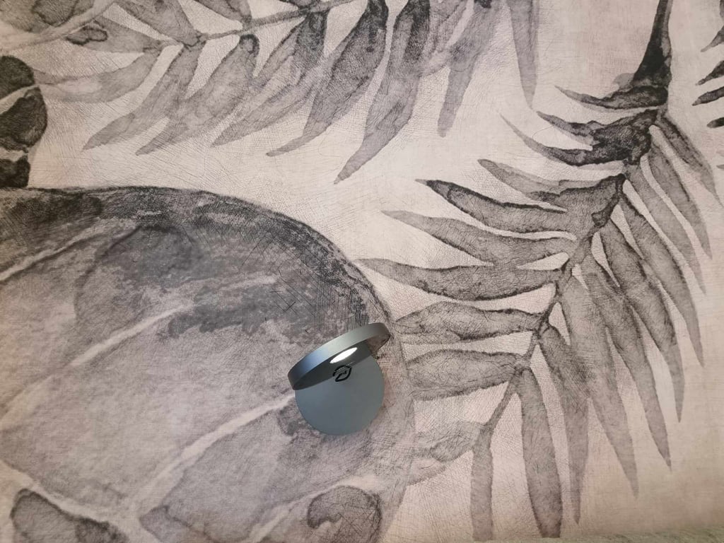 Siena su augalų motyvu