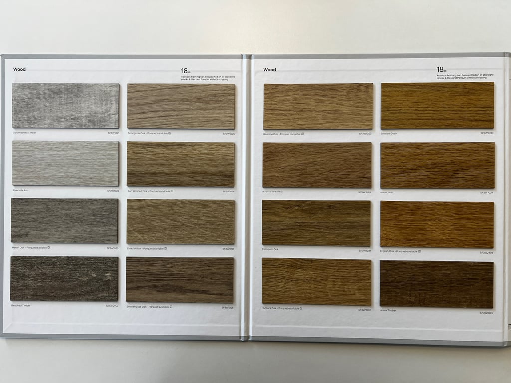 Amtico First medžių kolekcija