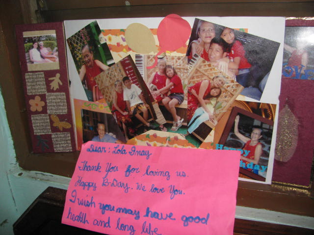thank you card to lola grandmother
