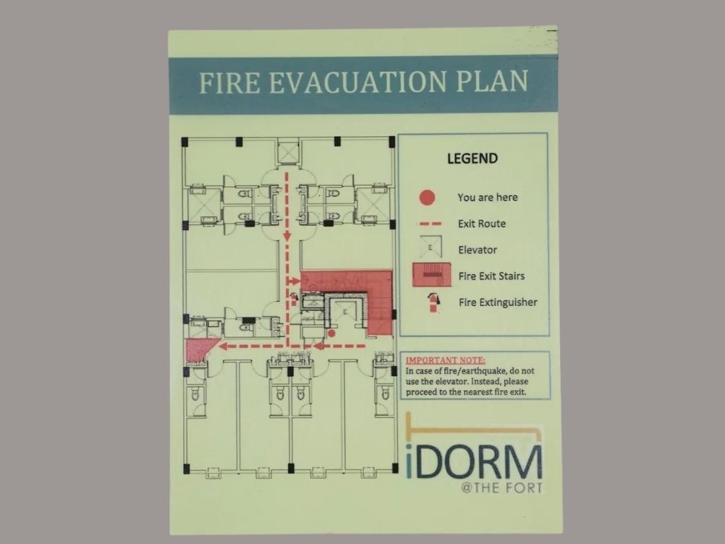Fire Evacuation sign