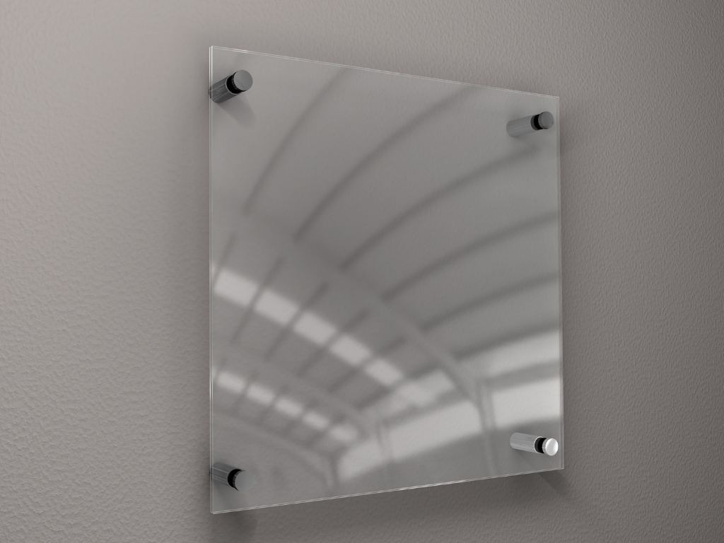 1 acrylic wallframe hanged in the wall