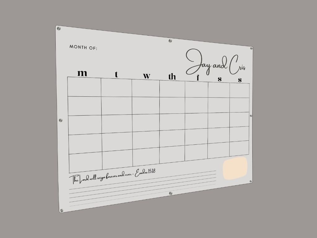 Jay and cris custom writing board