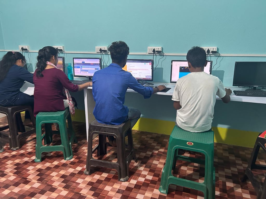 Smart Village Computer Hub Student Learning Computer. 