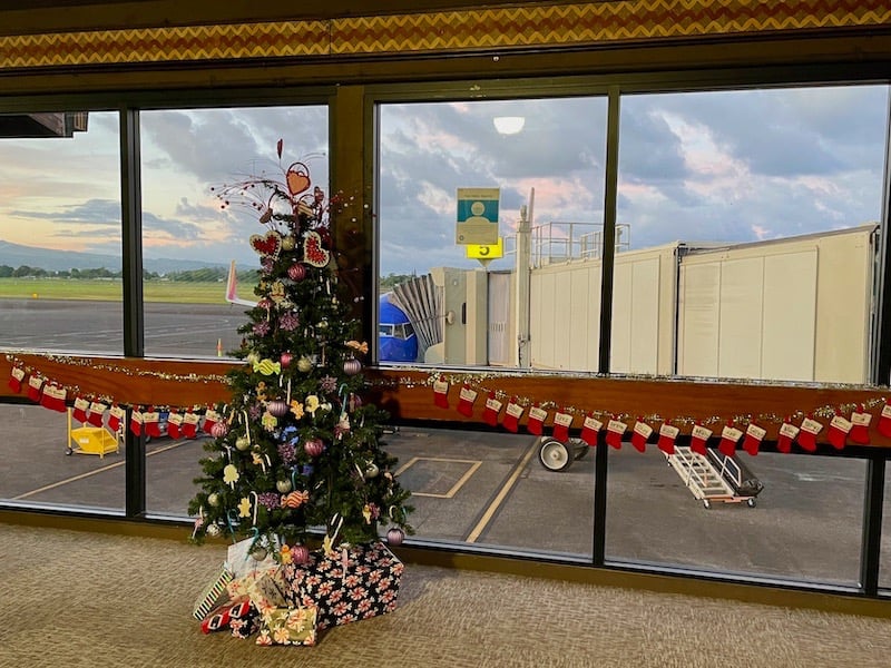 Hilo Flughafen Weihnachten Hawai'i