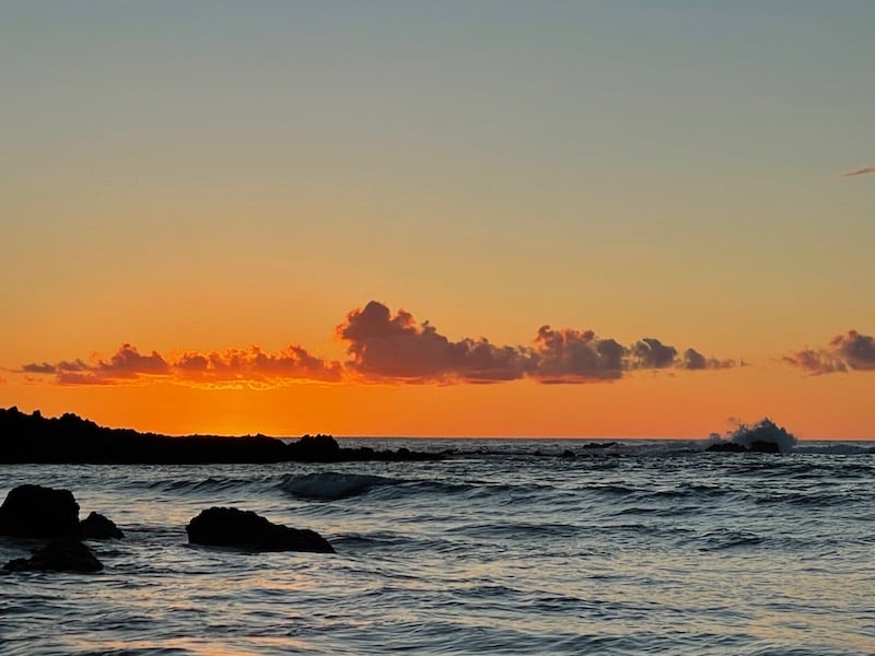 Hawai'i Big Island Meer Sonnenuntergang Annerschtwo