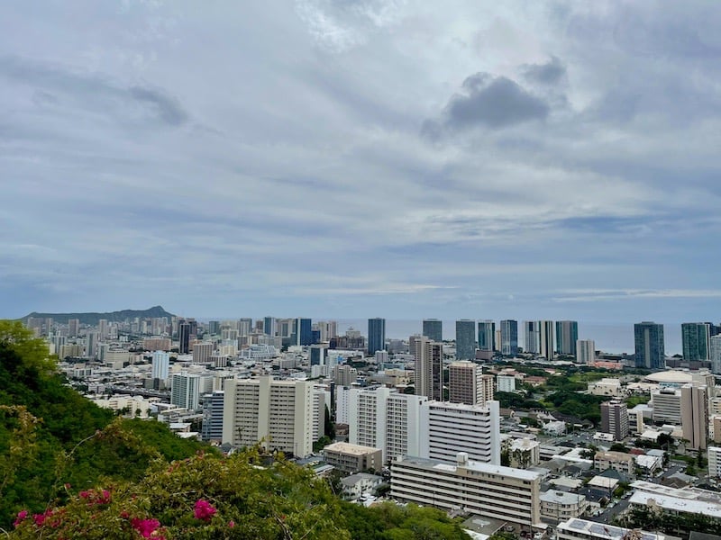 Honolulu Hawai'i Punchbowl Krater Ausblick