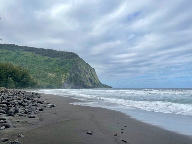 Black Sand Beach Big Island of Hawai'i