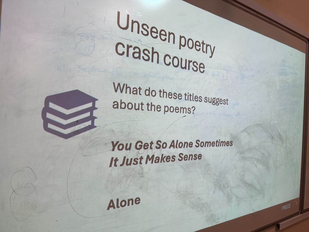GCSE English lit tutoring in Hitchin