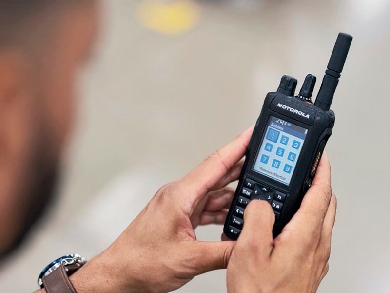 Radio MOTOTRBO Motorola operando