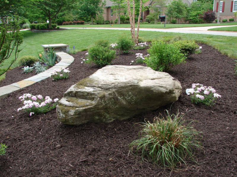 naturalistic landscaping and hardscaping