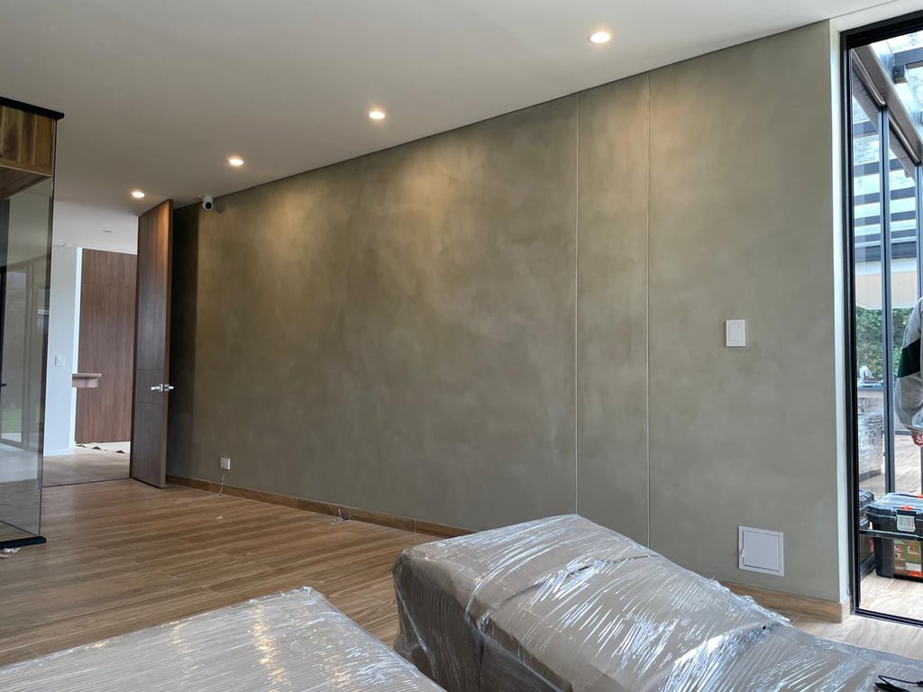 microcemento en muros